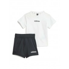 ADIDAS JE1405 ΒΡΕΦΙΚΟ ΣΕΤ ΜΠΛΟΥΖΑ ΚΑΙ ΣΟΡΤΣ UNISEX ΑΣΠΡΟ-ΜΑΥΡΟ